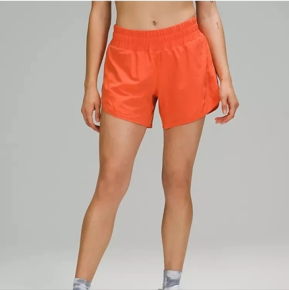 lululemon athletica Pants - LULULEMON Track That Short 5" Warm Coral SIZE 16